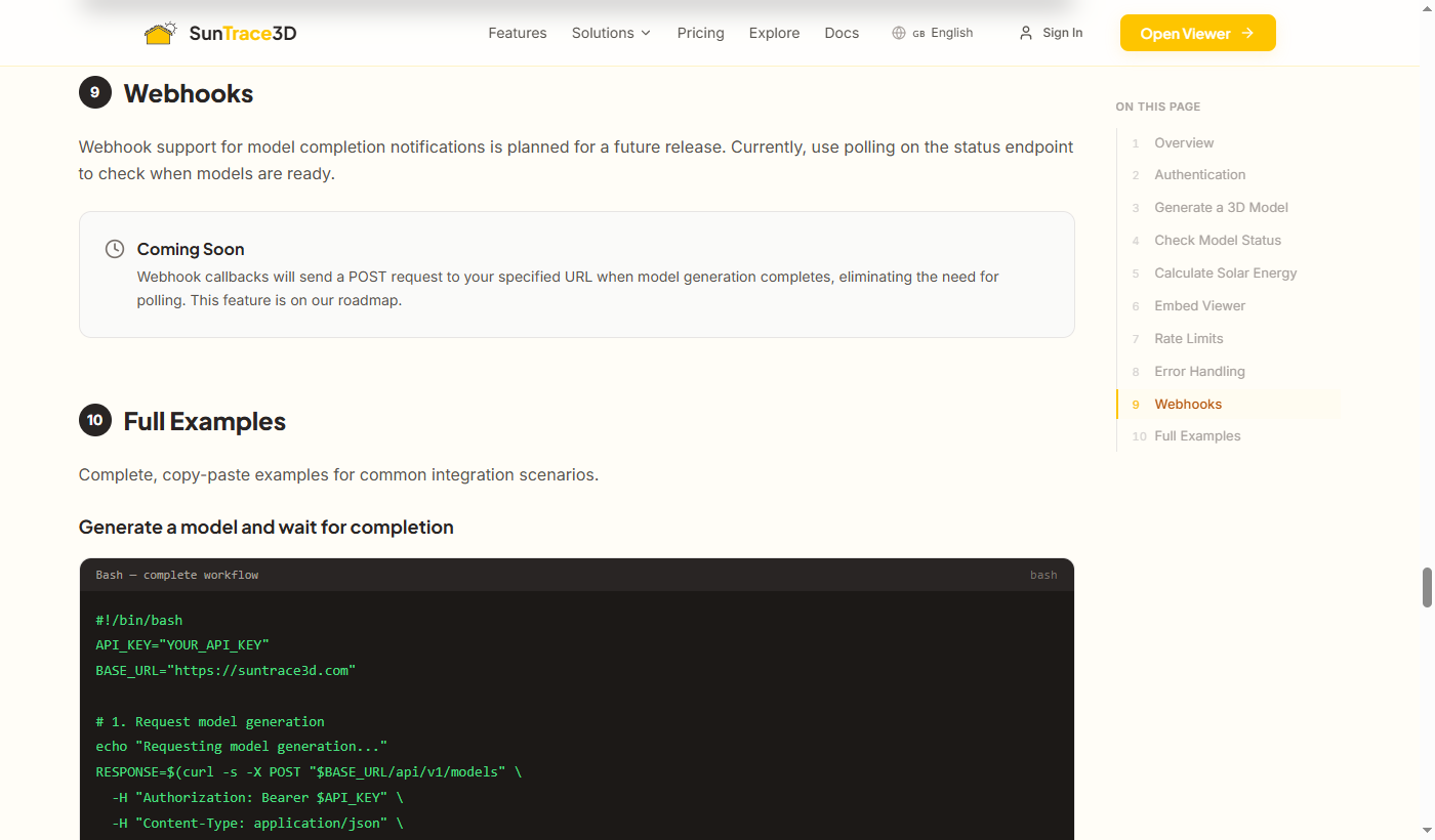 API integration code examples in multiple languages